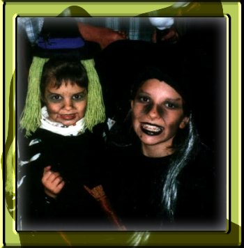My 'little' withches, Caitlyn & Shana! Halloween 2000.